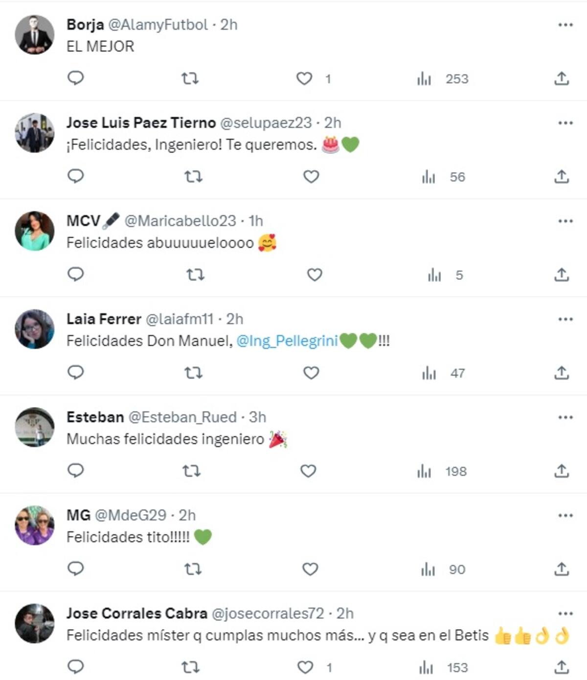 El entrenador chileno fue elogiado por los hinchas de Betis en el día de su cumpleaños.