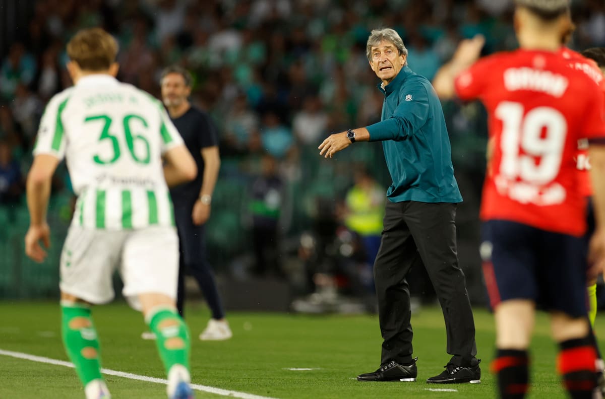 Betis y Manuel Pellegrini tropiezan con el Osasuna y pierden terreno en la carrera por ir a Champions