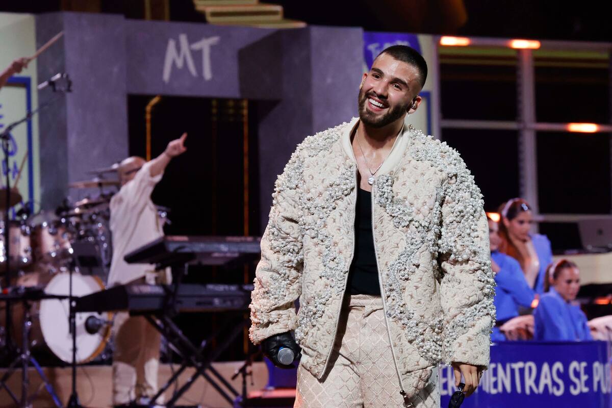 Manuel Turizo se presenta en la primera noche del Festival de Vina 2024.
Raul Zamora/Aton Chile