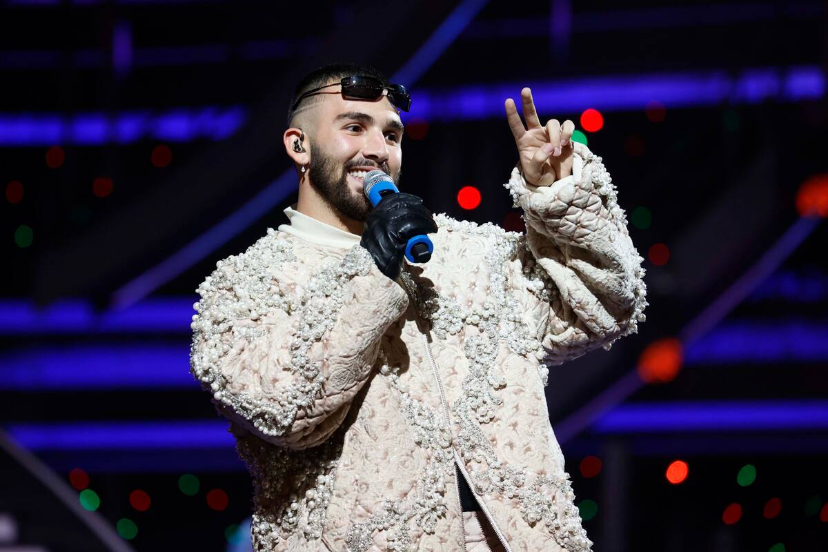 Manuel Turizo se presenta en la primera noche del Festival de Vina 2024.
Raul Zamora/Aton Chile