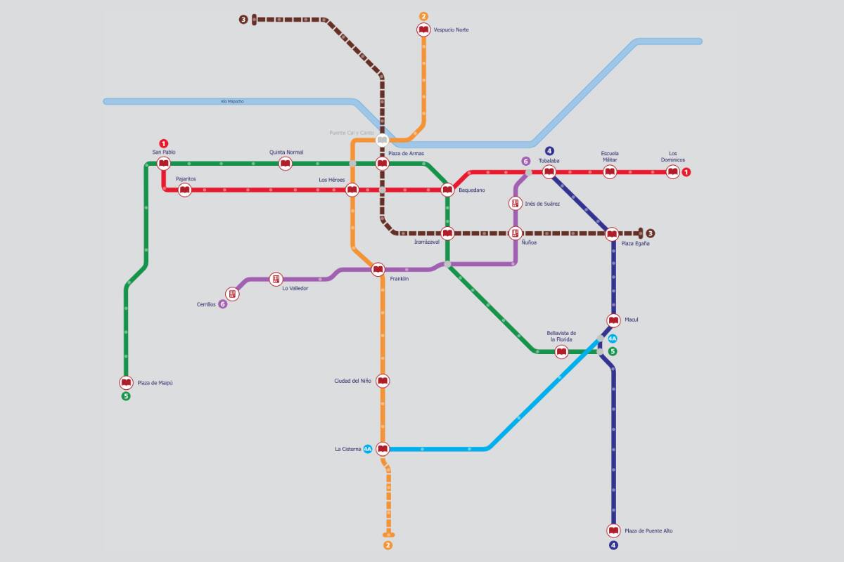 Estas son las estaciones de Metro de Santiago que cuentan con Bibliometro.