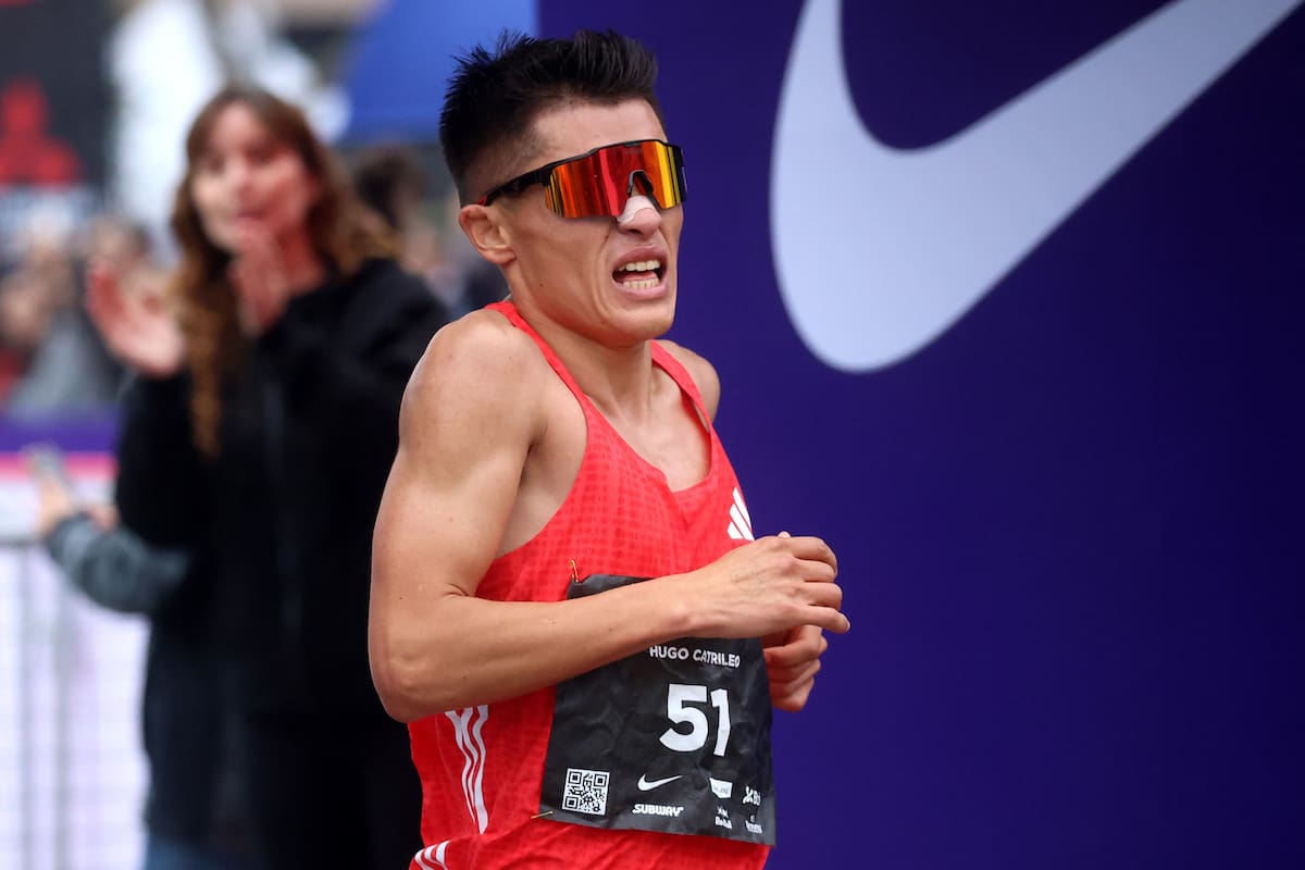 Hugo Catrileo llegó tercero pero criticó a la organización. Agencia Aton