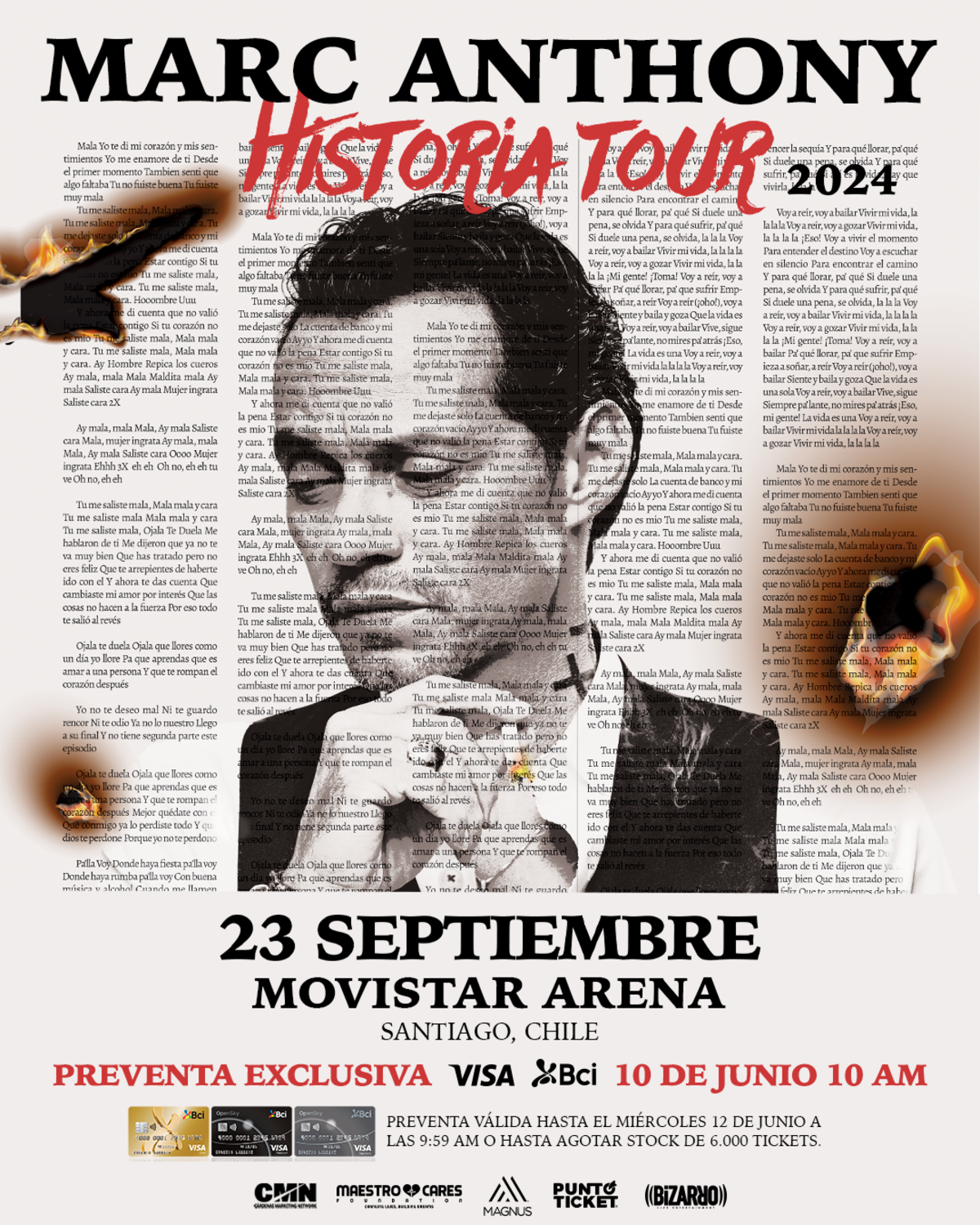 Marc Anthony llega a Chile con su "Historia Tour"