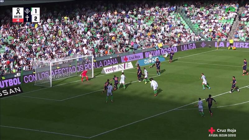 anotó el 2-2 del Betis al minuto 90+5.