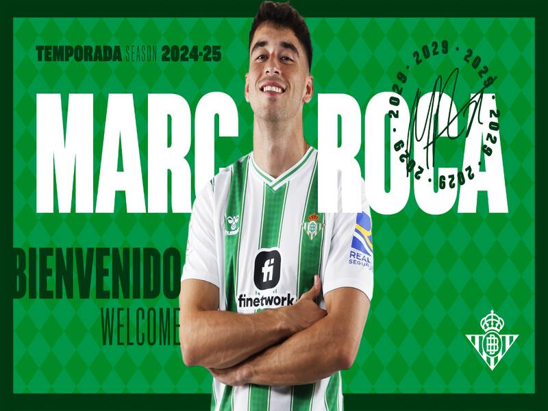 Marc Roca fue oficializado como nuevo refuerzo del Betis. (Foto: @RealBetis)