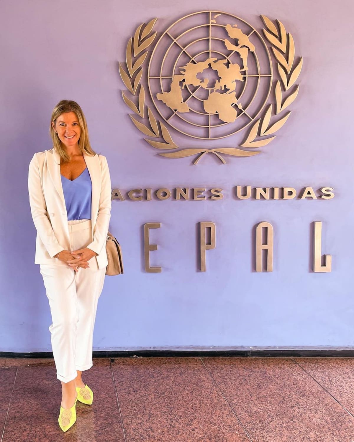 Marcela Sabat en CEPAL / Créditos: Instagram