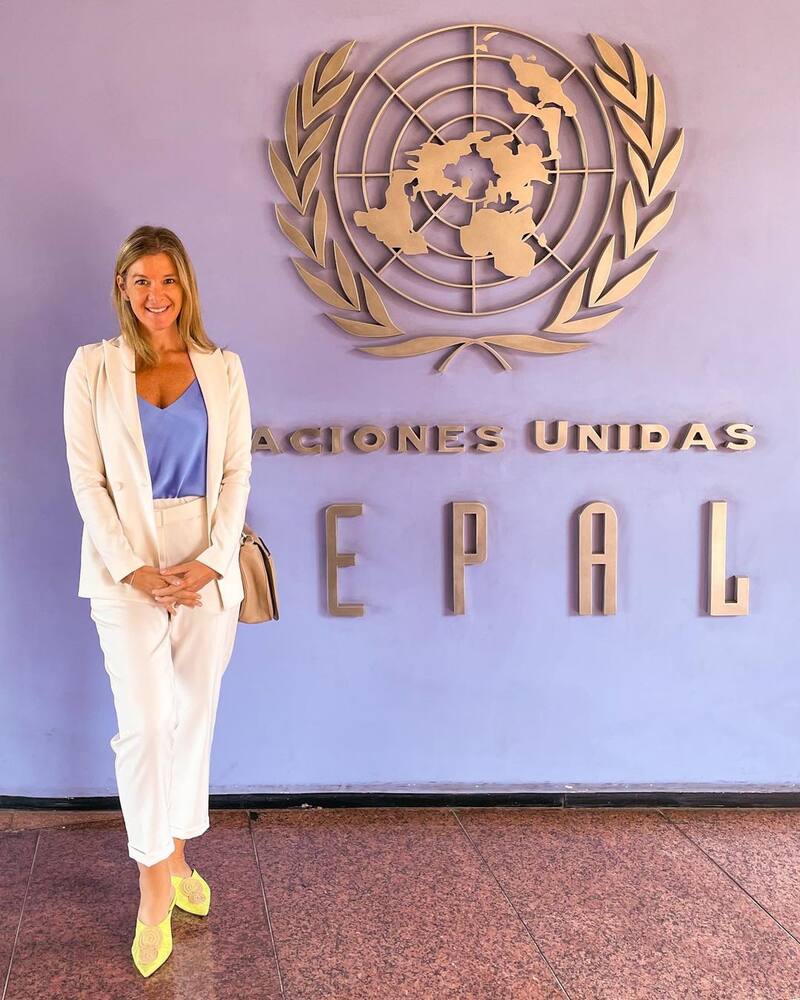Marcela Sabat en CEPAL / Créditos: Instagram