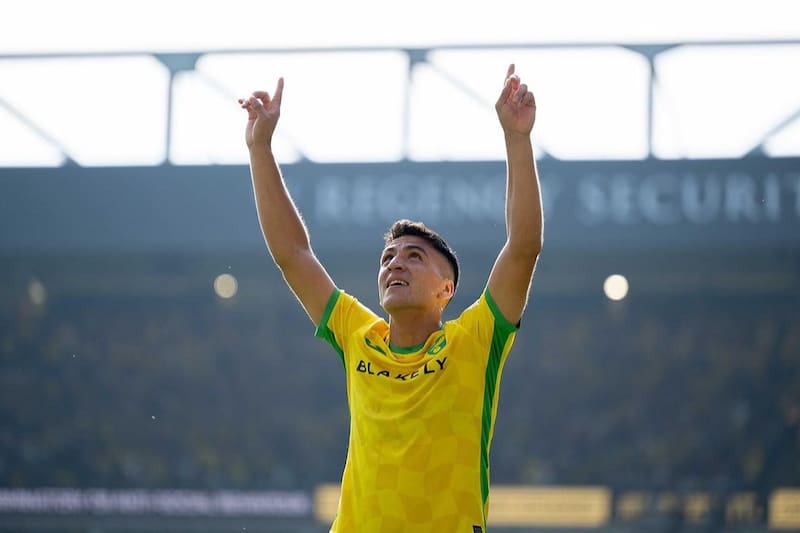la rompe en el partido de Norwich City vs Cardiff City.