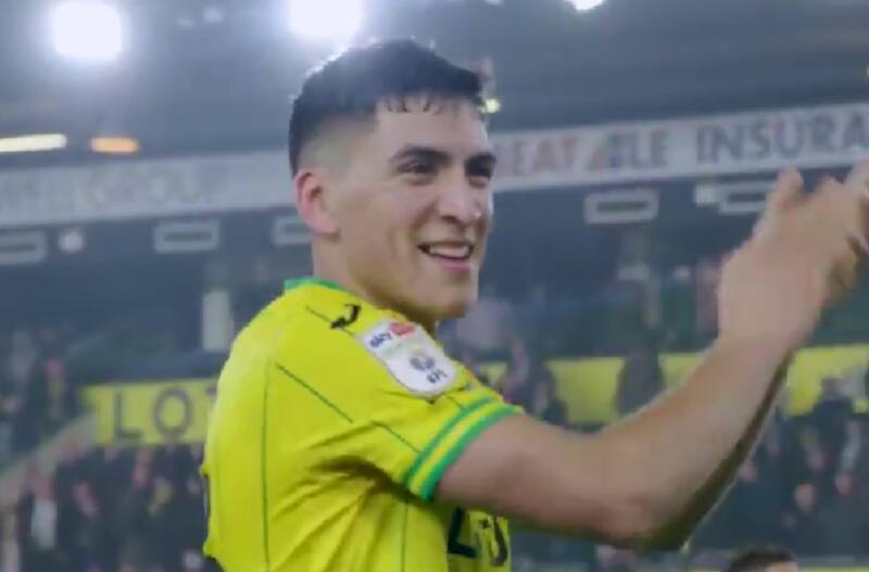 Marcelino Núñez la gran figura del Norwich City en el encuentro.