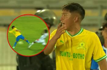 Marcelo Allende se va expulsado en la Champions de África por una patada salvaje