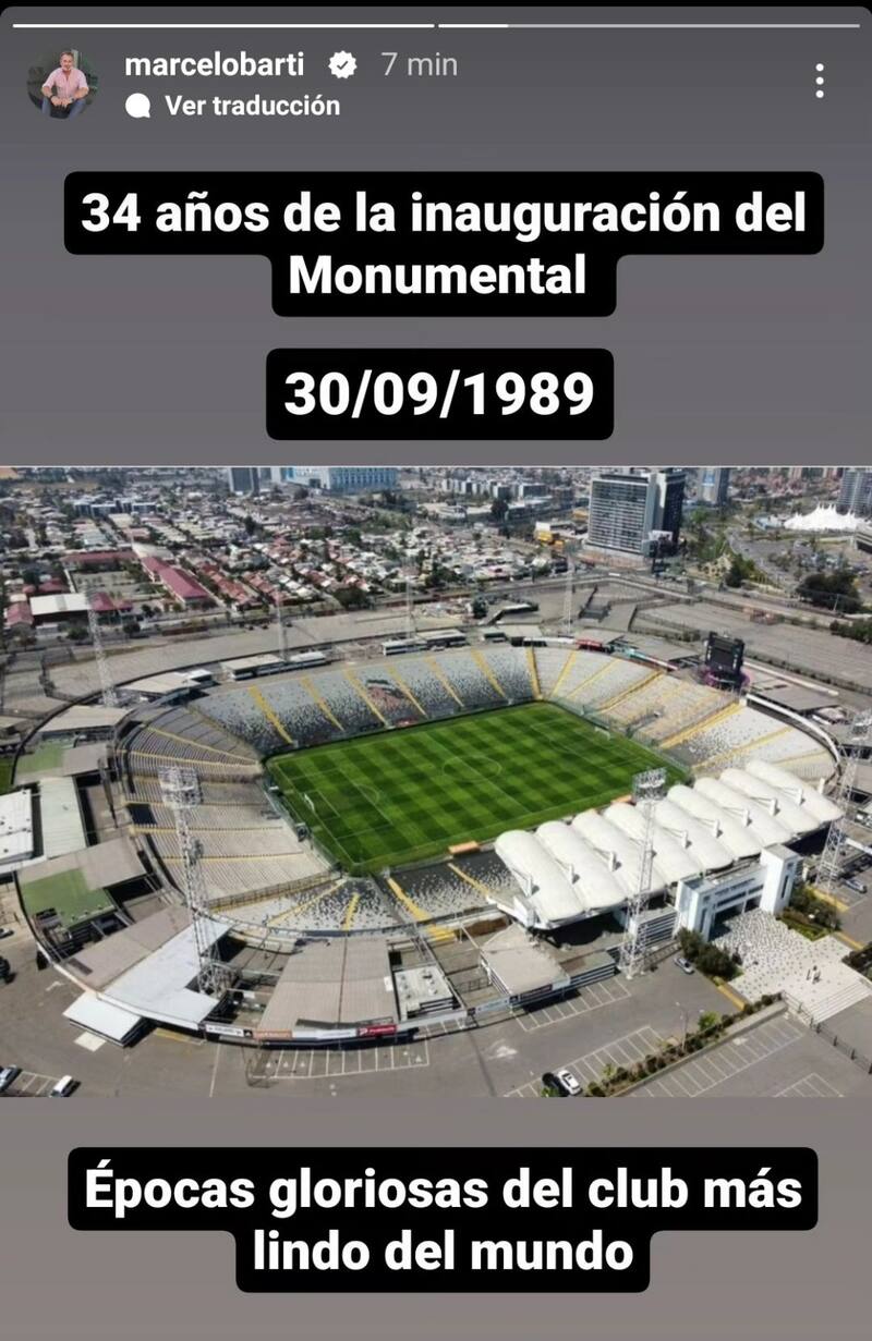 La publicación de Marcelo Barticciotto.