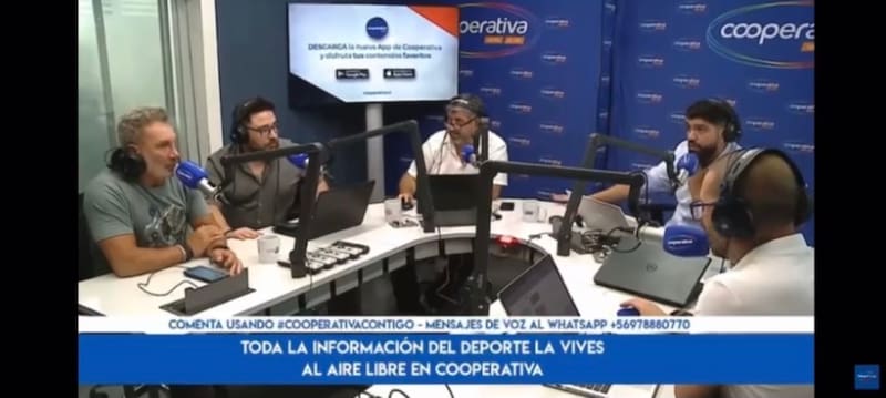 Marcelo Barticciotto reaccionó al fuerte temblor que se vivió en la Región Metropolitana.