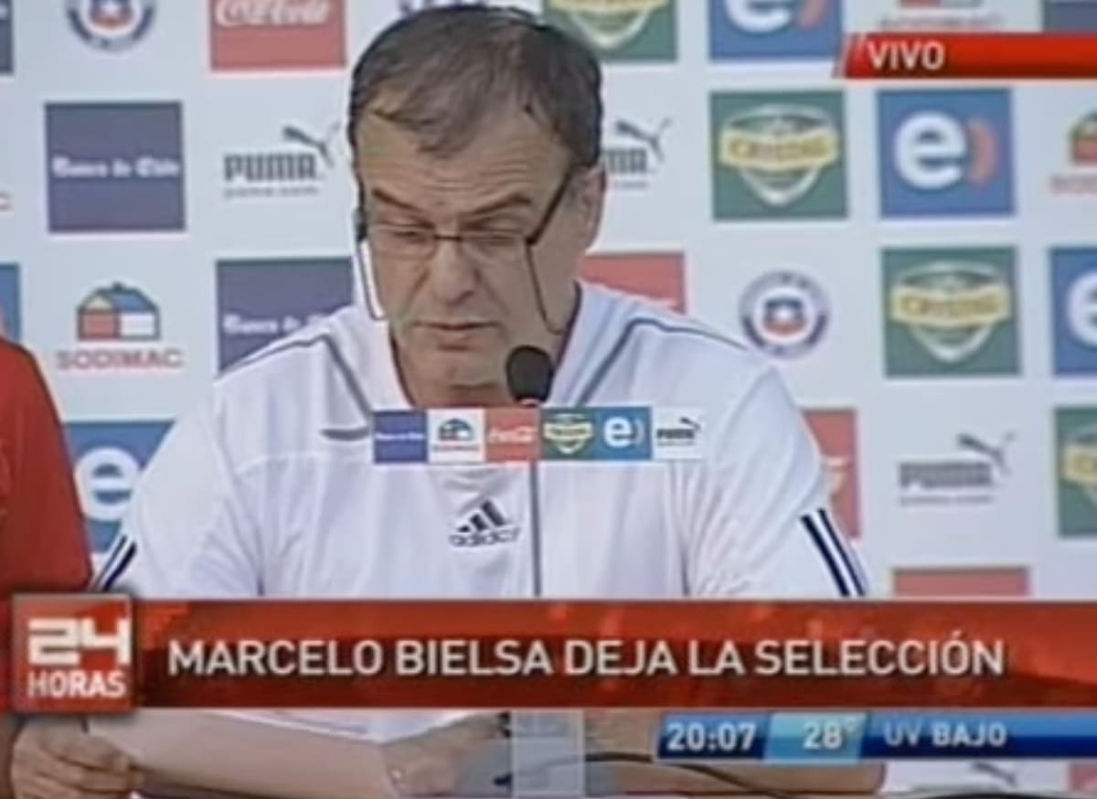 Ofreció una conferencia de prensa antes de irse de Chile.