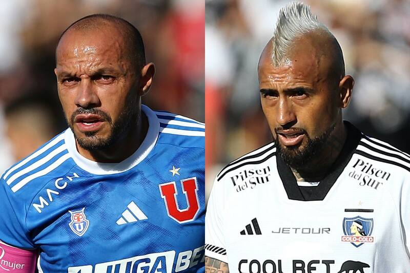 serán los protagonistas del Superclásico entre la U. de Chile y Colo Colo