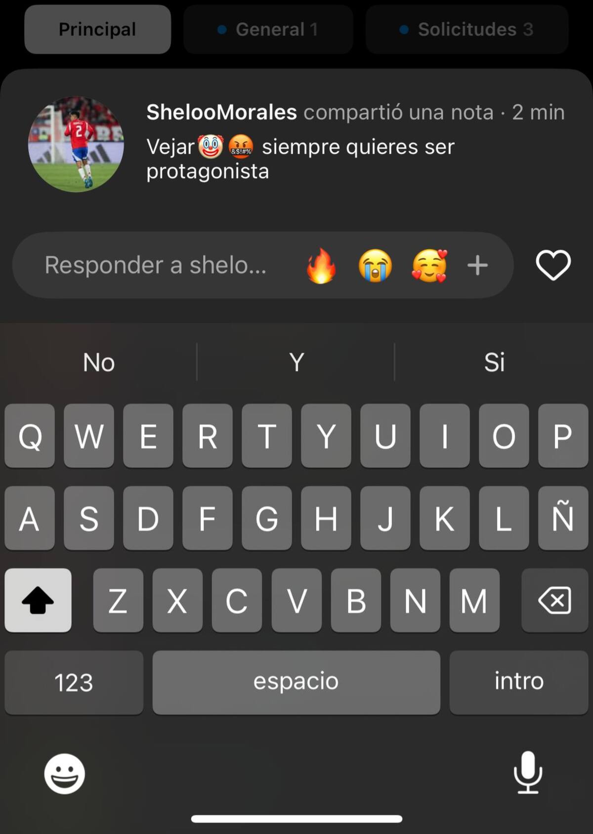 El lateral le dedicó un mensaje al árbitro Fernando Vejar