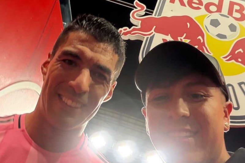 Selfie con Luis Suárez, de Inter Miami.