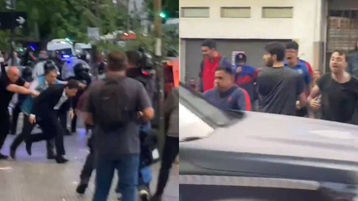 VIDEO | ¡Escándalo total! Presidente de San Lorenzo salió escoltado ante la furia de los hinchas