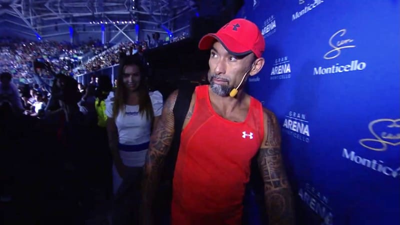 Y uno de sus últimos partidos como tenista