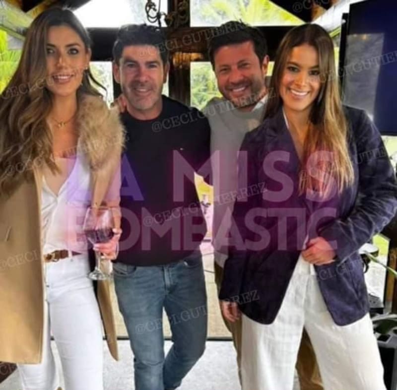 Marcelo Salas junto a su pareja y amigos. Créditos: Cecilia Gutiérrez