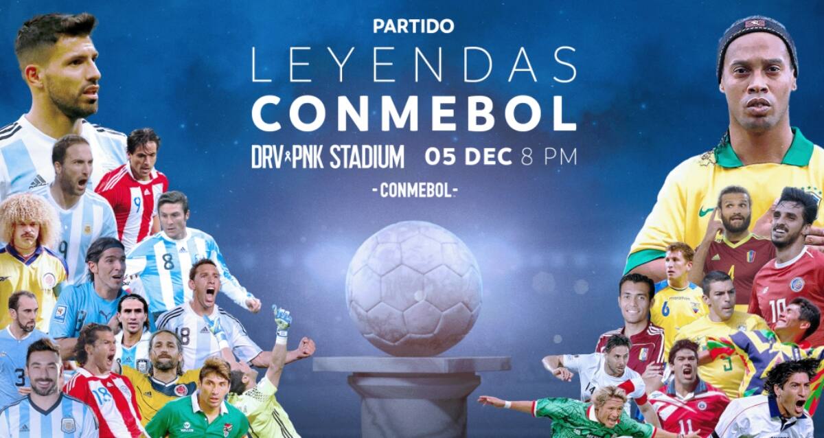 Marcelo Salas e Iván Zamorano participarán de partido de Leyendas de la Conmebol.