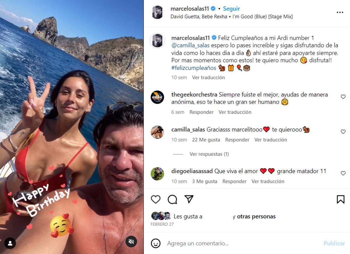 Los saludos de cumpleaños de Marcelo Salas. Créditos: @marcelosalas11