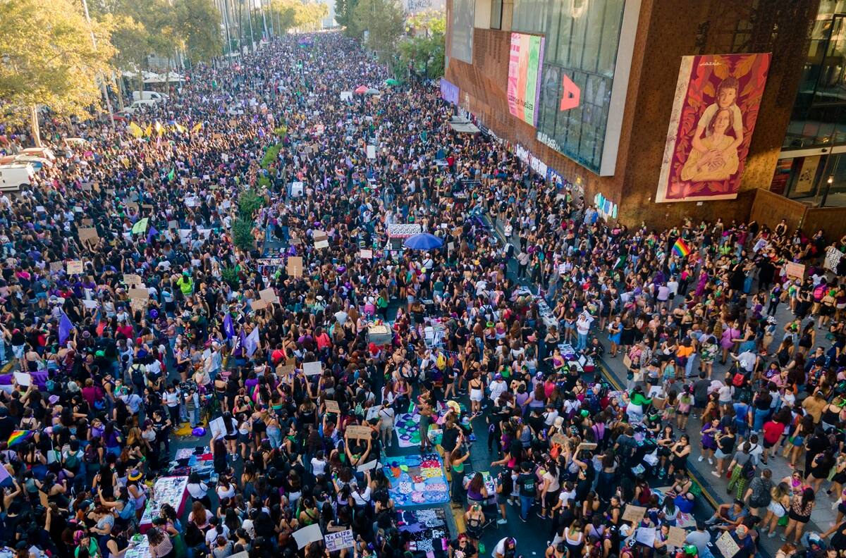 Estos son los cortes de calle en la Región Metropolitana por la marcha del 8M