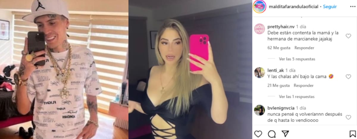 Marcianeke y Anais Vilches se encontraban en la misma habitación.