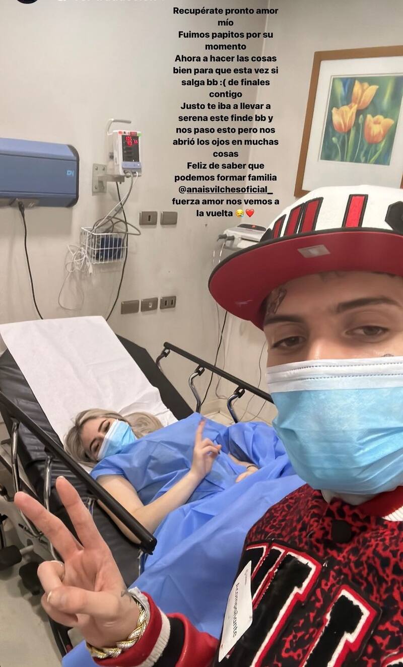 Marcianeke y Anaís Vilches perdieron a su bebé.