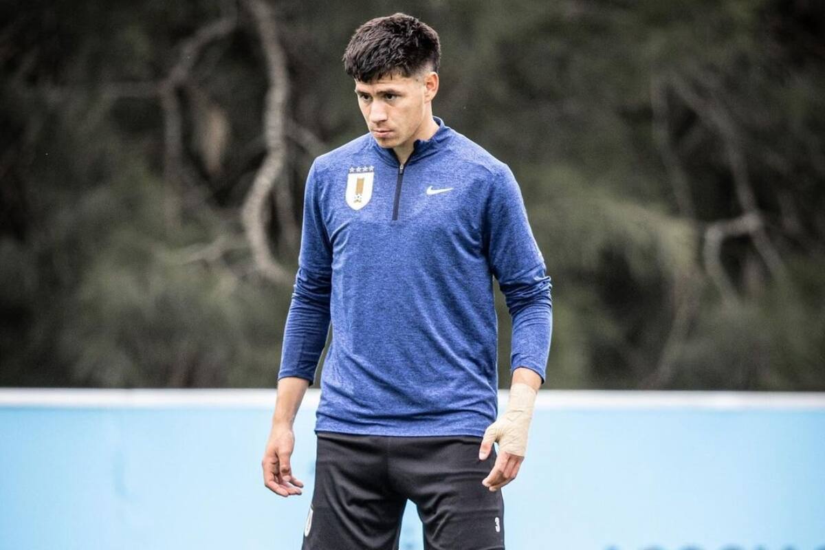 El volante en su paso por la Selección Uruguaya.