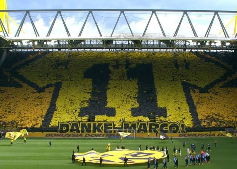 recibió un impactante homenaje de parte de los hinchas del Dortmund.