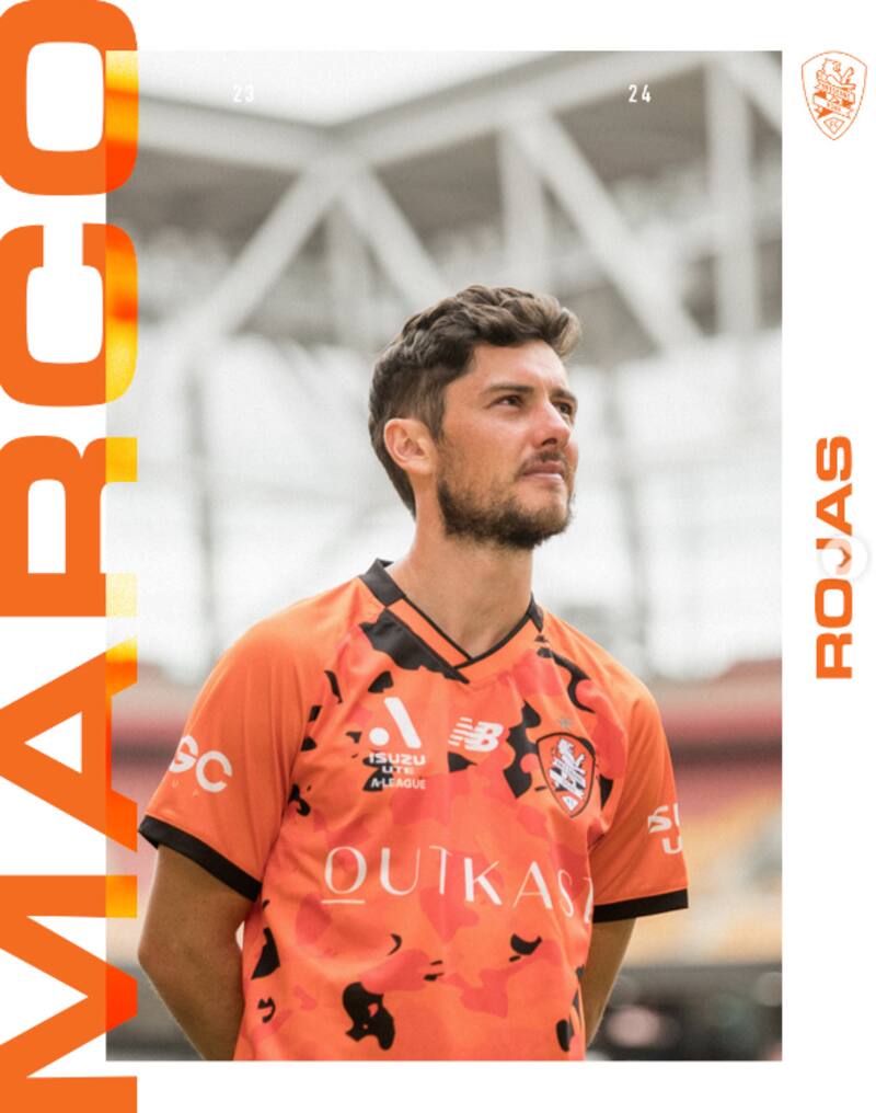 Marco Rojas fue presentado como nuevo jugador del Brisbane Roar de Australia