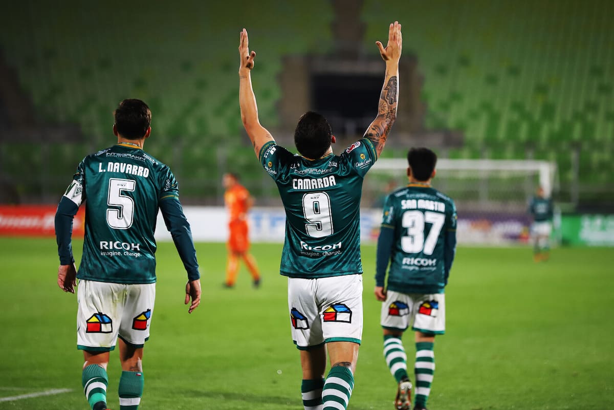 Marcó hat trick para Wanderers. Foto: Agencia Aton.