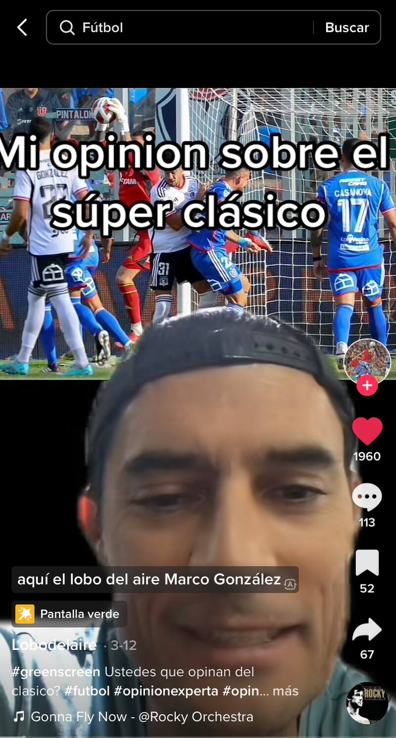 Marcos González en su primer video en TikTok.