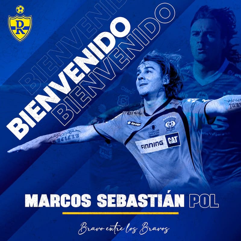 Marcos Sebastián Pol fue anunciado oficialmente como refuerzo de Deportes Rengo. Foto: Deportes Rengo.