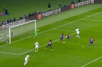 A los 30 segundos: el golazo de taco del Inter que descolocó a Barcelona en Champions League