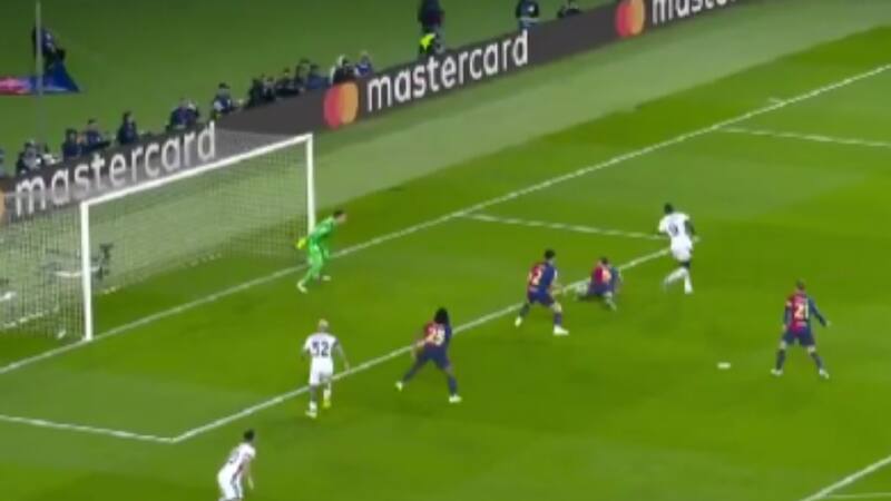 A los 30 segundos: el golazo de taco del Inter que descolocó a Barcelona en Champions League