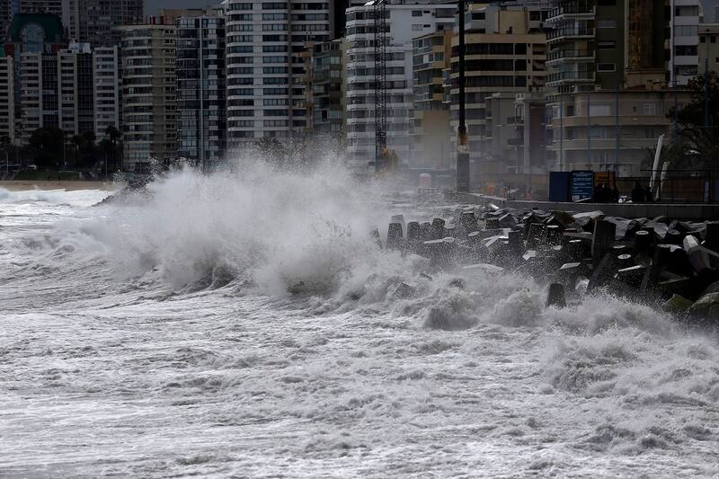 Las marejadas afectarán casi toda la costa del país.