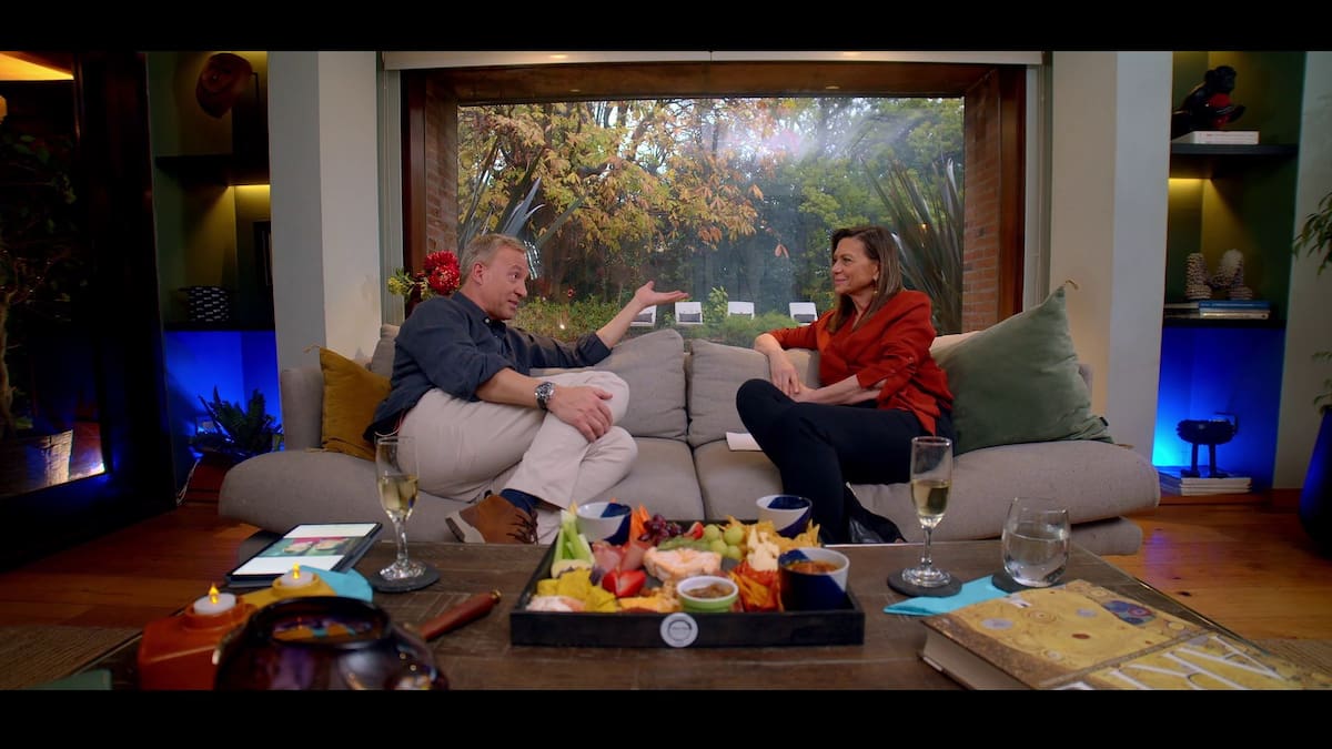 Margot Kahl y Martín Cárcamo en "De tú a tú" de Canal 13