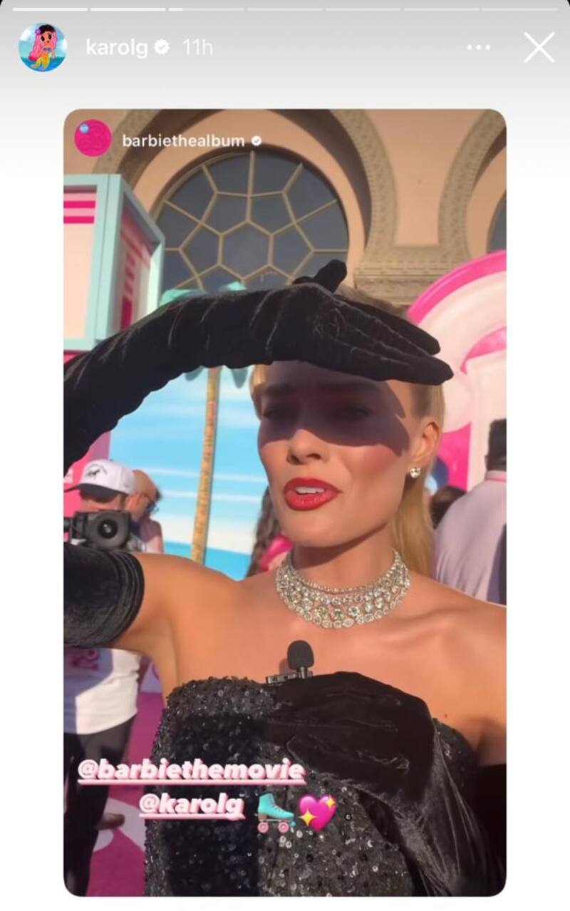 Margot Robbie habló del tema musical de Karol G