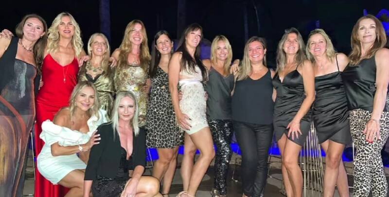 María Alberó, Marcela Vacarezza y Ana Sol Romero en el cumpleaños de su amiga / Créditos: Instagram