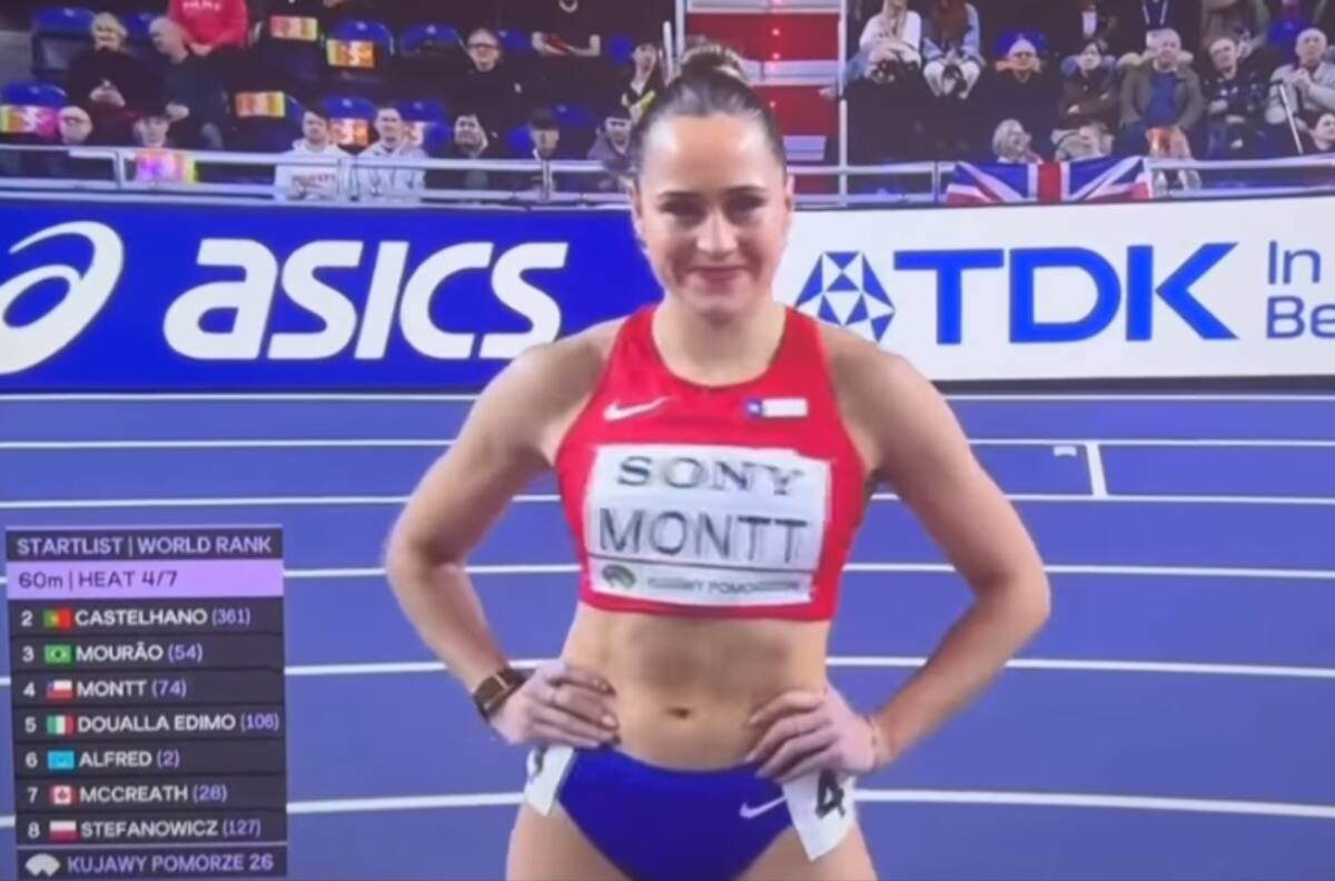 VIDEO | María Ignacia Montt finalizó séptima en el Mundial de Atletismo Indoor