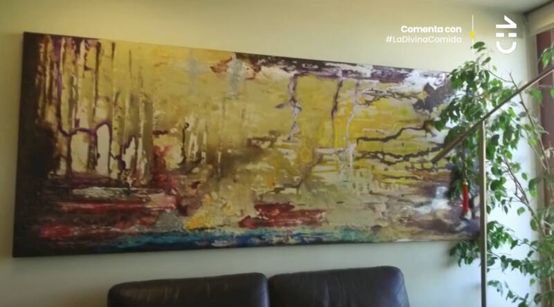 El cuadro pintado por Mayte Rodríguez / CHV
