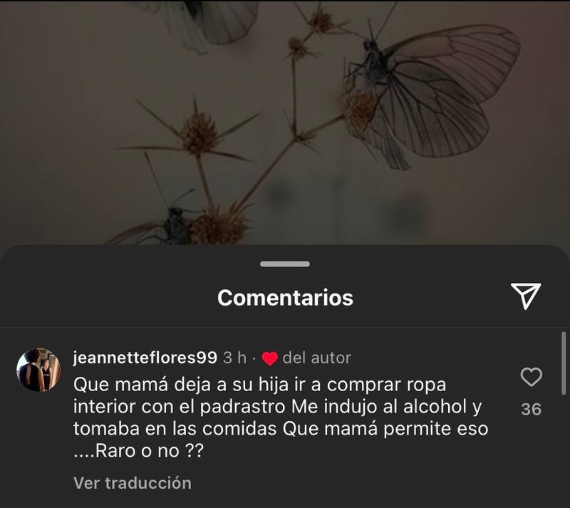 María José Prieto y su extraño mensaje.