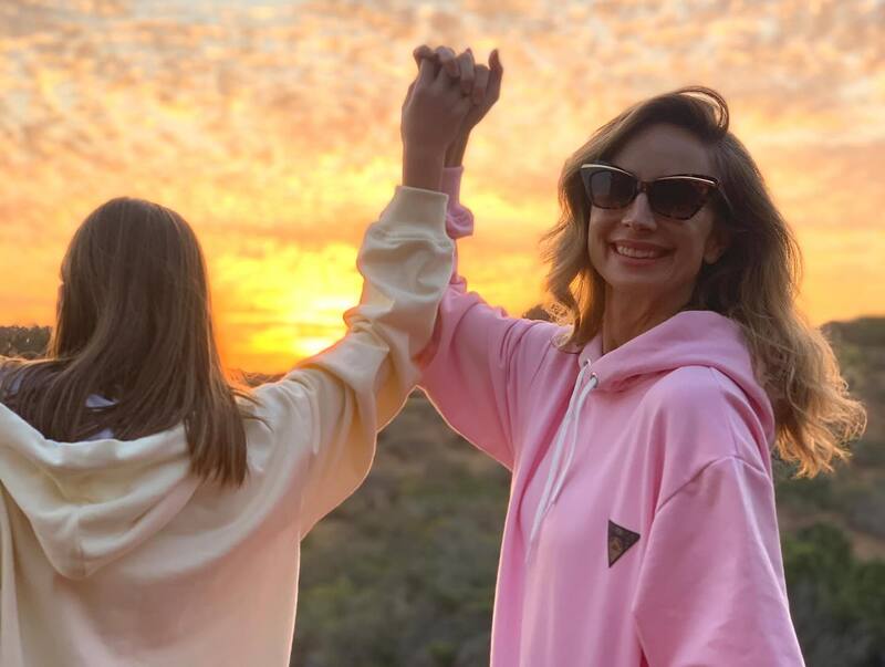María José Prieto y Julieta, su hija con Cristián Campos