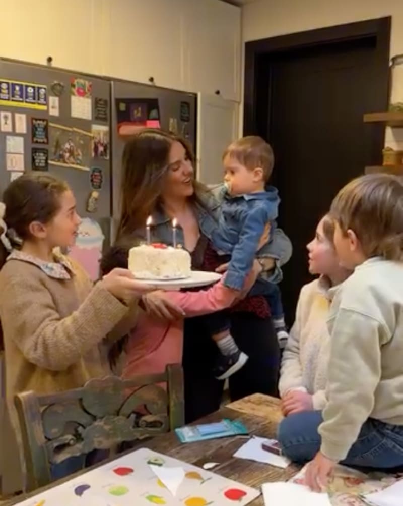 María Luisa Godoy celebró el cumpleaños de su hijo Domingo.