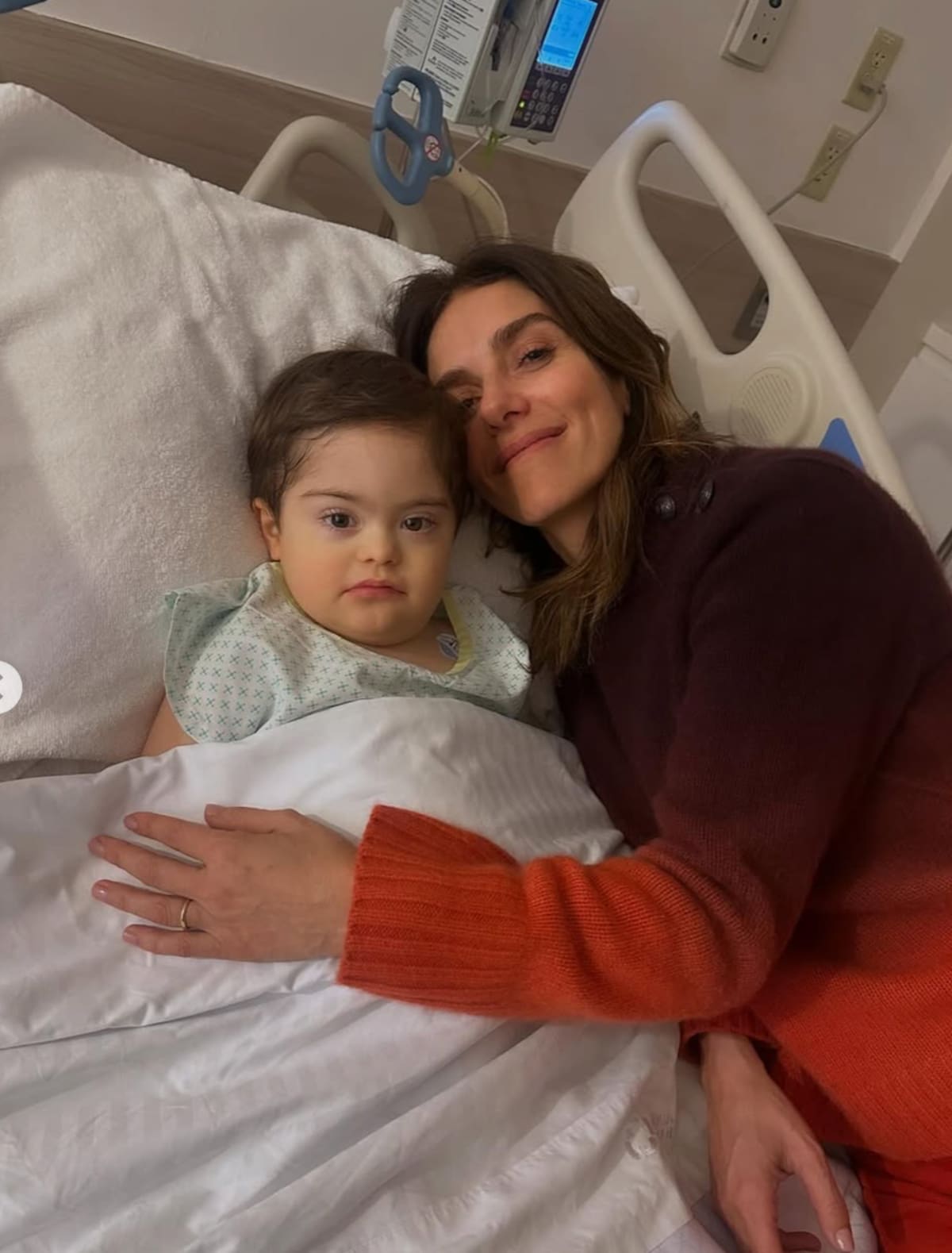 La animadora compartió registros de la operación de su hijo Domingo.