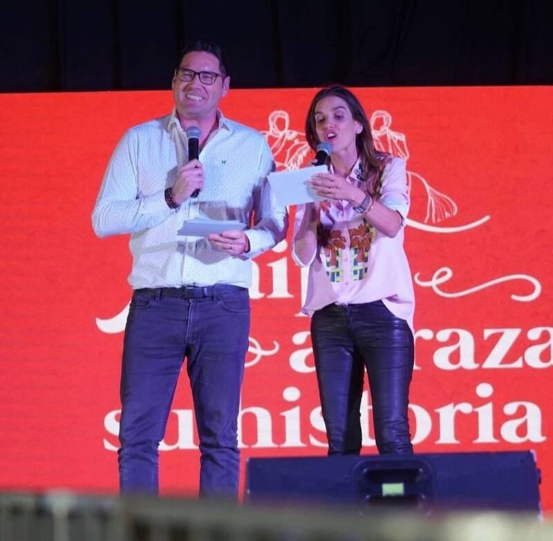 La dupla ya trabajó animando en conjunto en el "Abrazo del humor" en Maipú en 2022 / Instagram