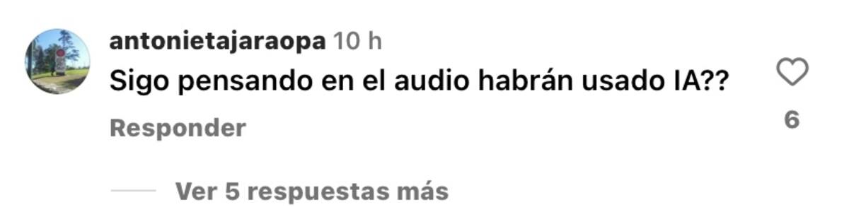La bailarina se llena de apoyo.