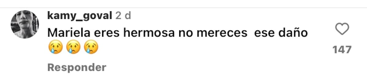 La bailarina se llena de apoyo.