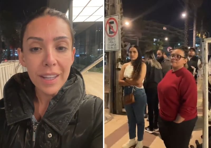 La periodista realizó un en vivo desde las afueras del hotel Pullman. Créditos: Instagram